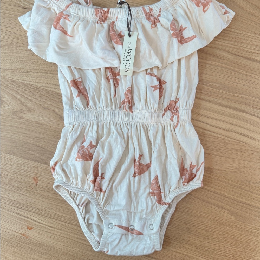 Kate Quinn Cream and Pink Bodysuit